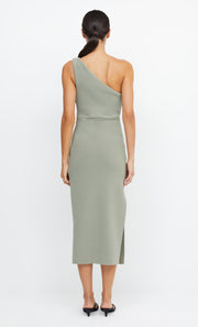 Be Mine Asym Midi Bridesmaids Dress in Sage by Bec + Bridge