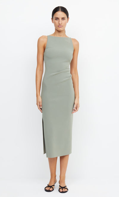 BE MINE TUCK DRESS - SAGE