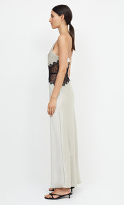 CAMILLE MAXI DRESS - ECRU/BLACK