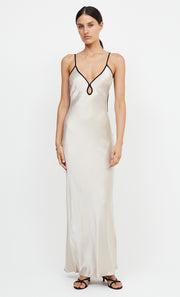 CEDAR CITY MAXI DRESS - SAND/BLACK