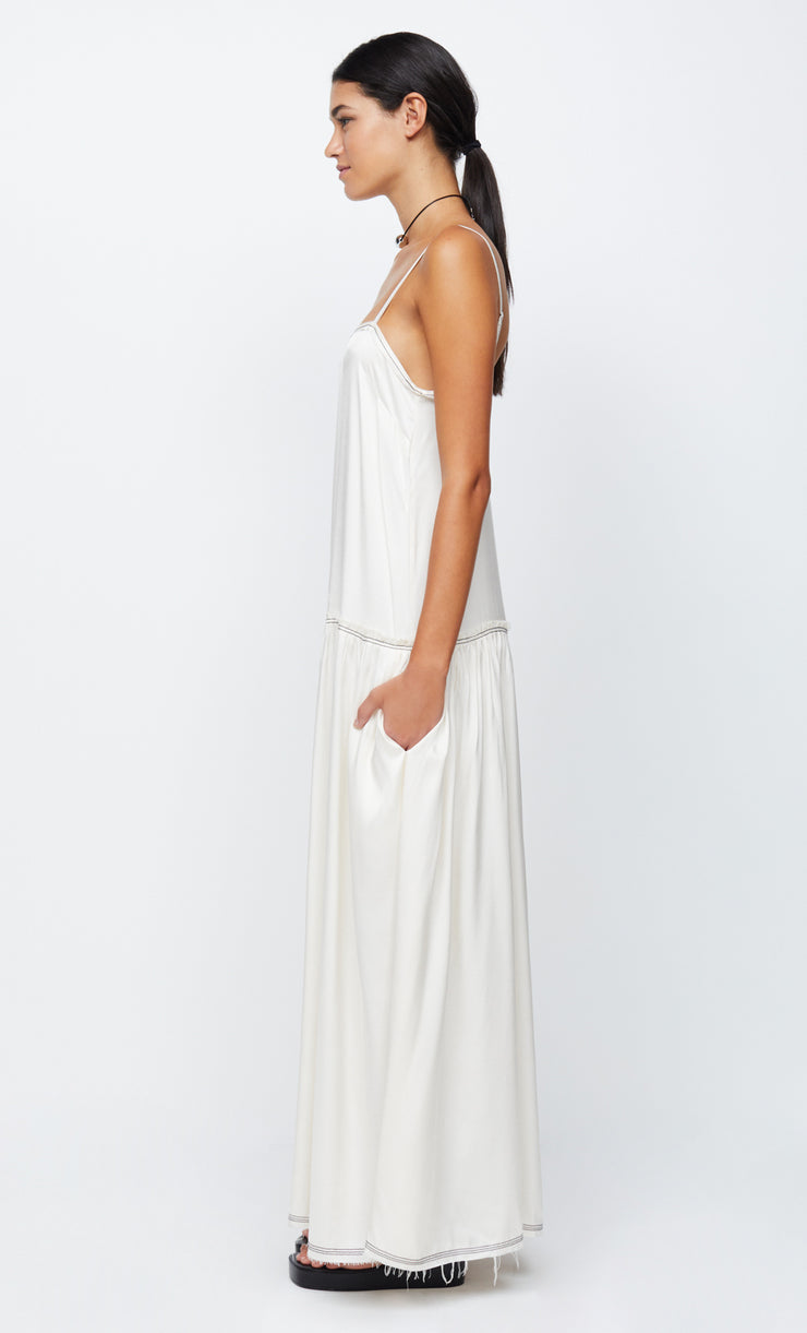 ELYNA STRAP MAXI DRESS - IVORY