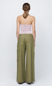 ESMAE HALTER KNIT BODYSUIT - DUSTY MAUVE