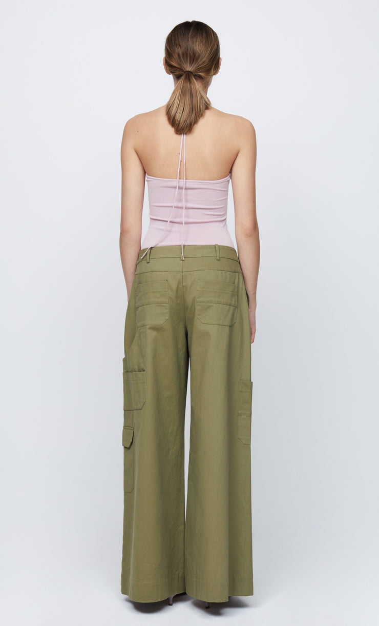 ESMAE HALTER KNIT BODYSUIT - DUSTY MAUVE