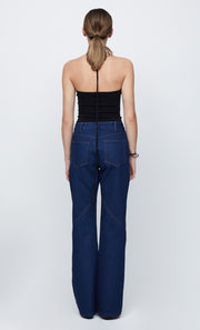 ESMAE HALTER KNIT BODYSUIT - BLACK