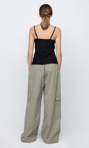 JACINTA KNIT TANK - BLACK