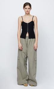 JACINTA KNIT TANK - BLACK