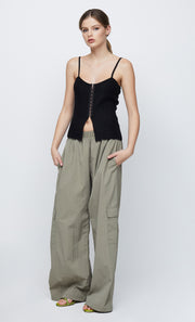 JACINTA KNIT TANK - BLACK