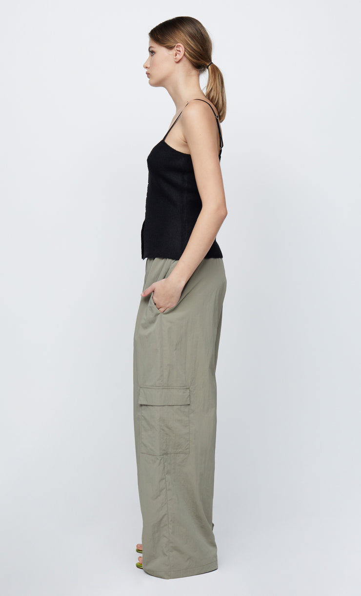 JACINTA KNIT TANK - BLACK