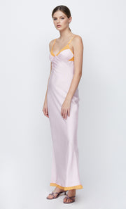 JOELLE MAXI DRESS - QUARTZ/TANGERINE