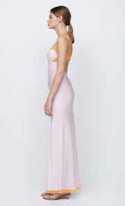 JOELLE MAXI DRESS - QUARTZ/TANGERINE
