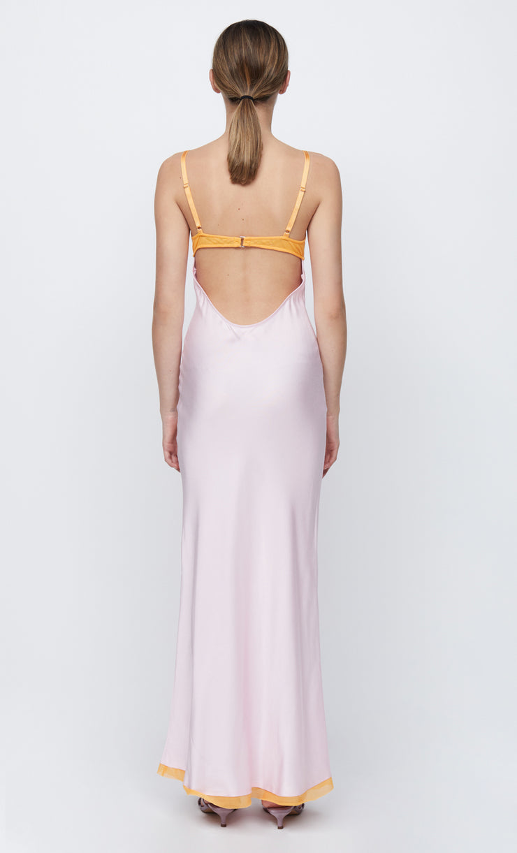 JOELLE MAXI DRESS - QUARTZ/TANGERINE