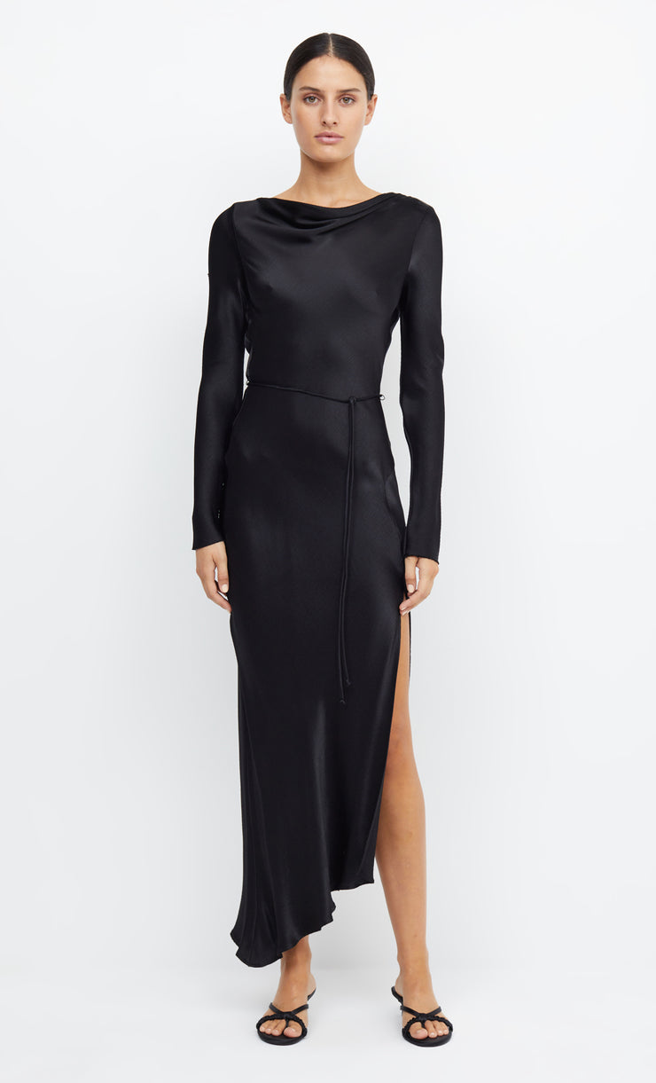 MOON DANCE LONG SLEEVE MAXI DRESS - BLACK – BEC + BRIDGE AU