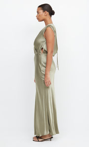 Moon Dance Maxi V Neck Dress in Sage by Bec + Bridge