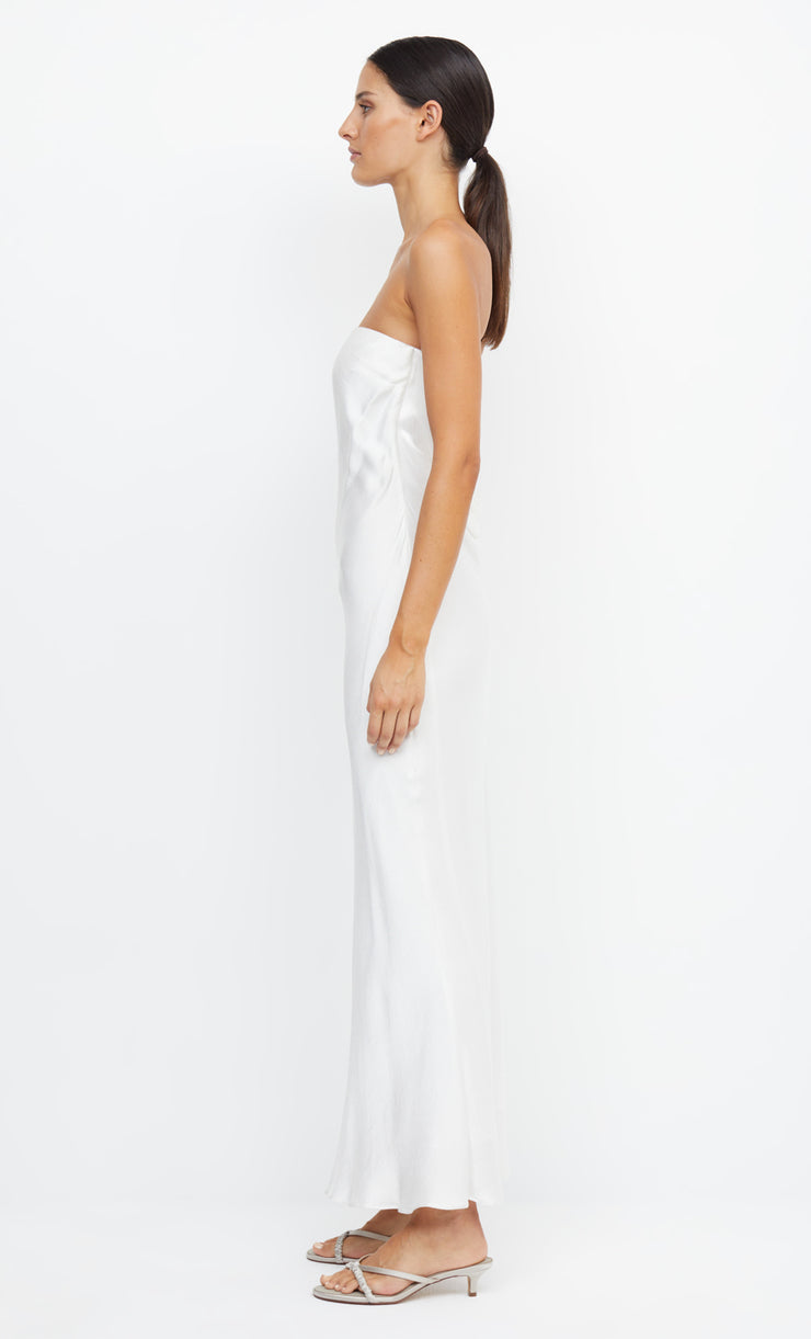 Moon Dance Strapless Bride Bridesmaid Maxi  Backless Dress in Ivory by Bec + Bridge