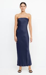Moon Dance Strapless Bridesmaid Maxi Dress in Ink by Bec + Bridge