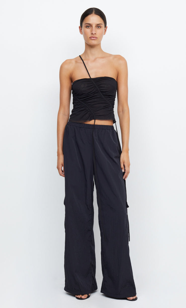 PRIYA ASYM TOP - BLACK
