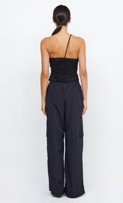PRIYA ASYM TOP - BLACK