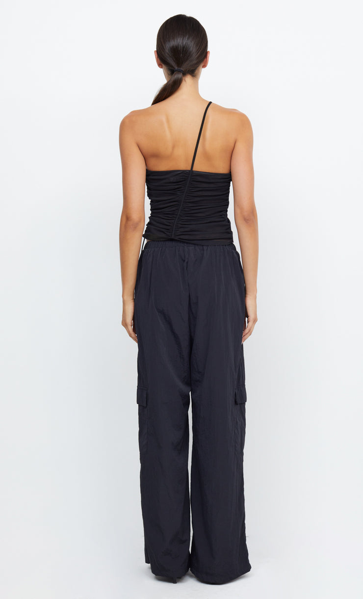 PRIYA ASYM TOP - BLACK