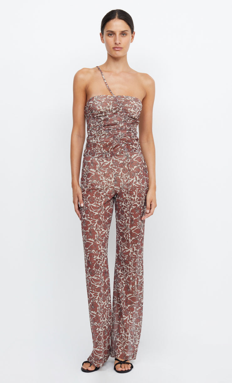 PRIYA ASYM TOP - HIBISCUS FLORAL