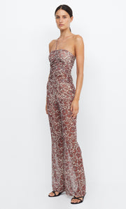PRIYA ASYM TOP - HIBISCUS FLORAL