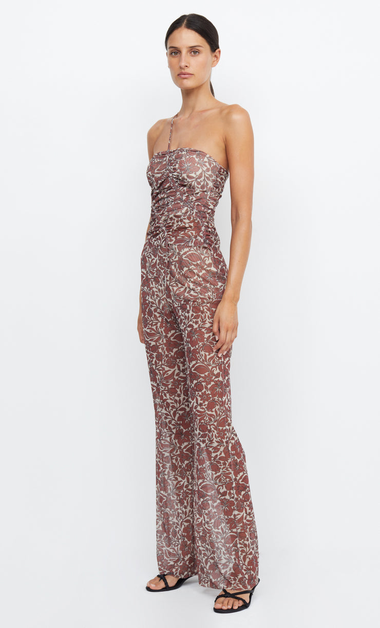 PRIYA ASYM TOP - HIBISCUS FLORAL