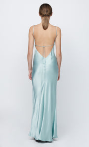 REN SPLIT MAXI DRESS - SEAFOAM GREEN