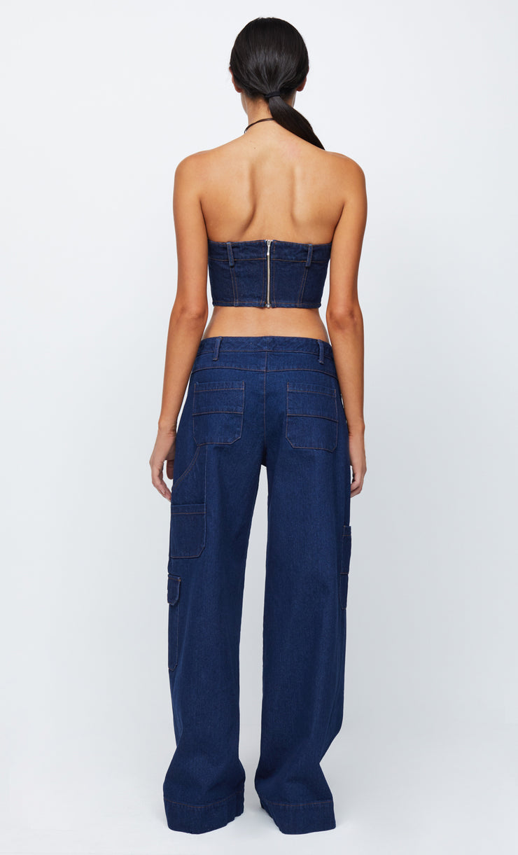 ROXANNE ULTRA WIDE JEAN - DENIM
