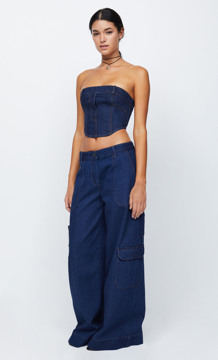 ROXANNE ULTRA WIDE JEAN - DENIM