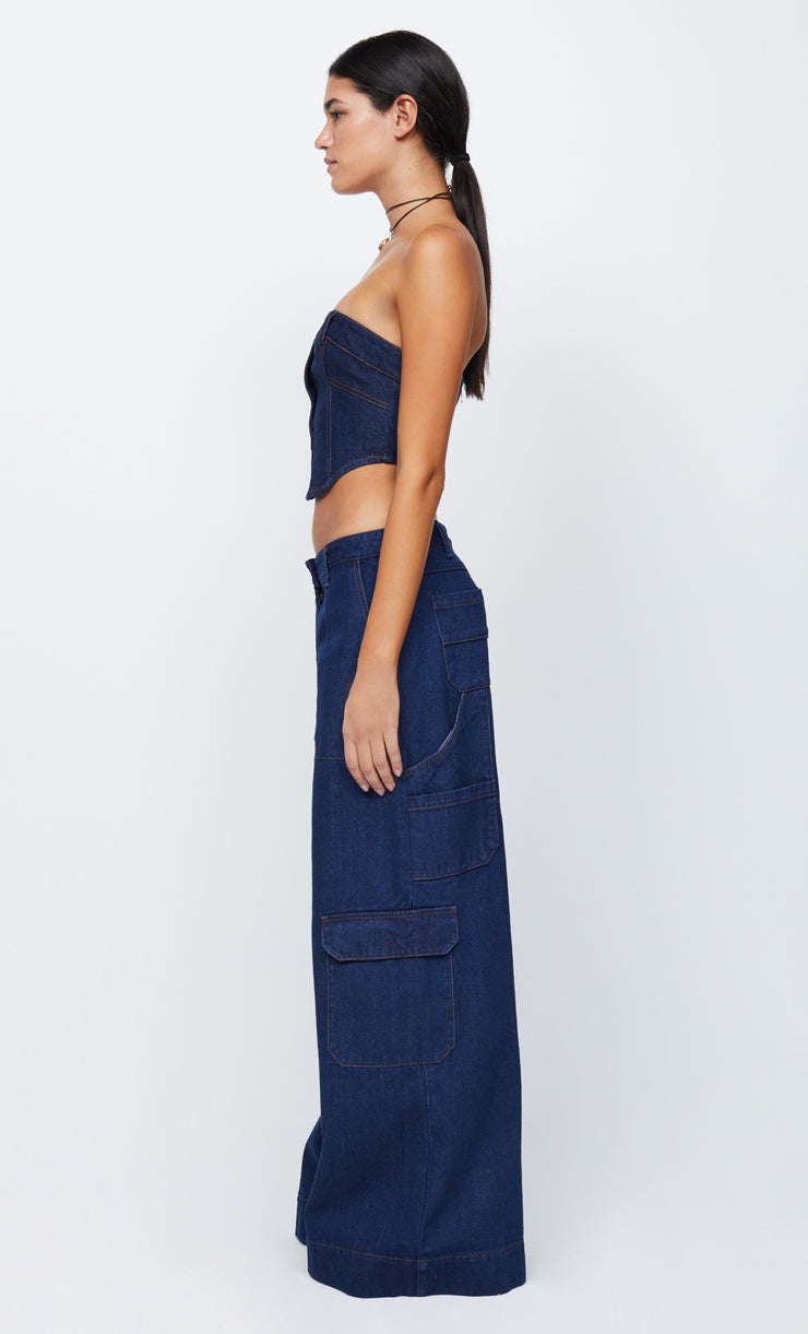 ROXANNE ULTRA WIDE JEAN - DENIM
