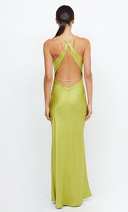 TERESA HALTER MAXI DRESS - WASABI