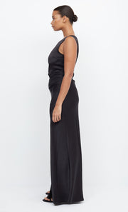 Dreamer Asym One Shoulder Maxi Bridesmaid Dress in Black by Bec + Bridge