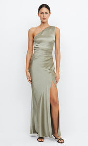 The Dreamer Asym Bridesmaids Maxi Dress in Sage by Bec + Bridge