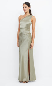 The Dreamer Asym Bridesmaids Maxi Dress in Sage by Bec + Bridge