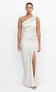 The Dreamer Asym Bride Bridesmaids Dress in Sand Off White by Bec + Bridge