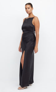 Dreamer Maxi High Neck Bridesmaid Dress in Black by Bec + Bridge