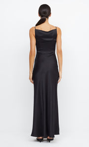 Dreamer Maxi High Neck Bridesmaid Dress in Black by Bec + Bridge