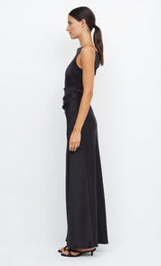 Dreamer Maxi High Neck Bridesmaid Dress in Black by Bec + Bridge