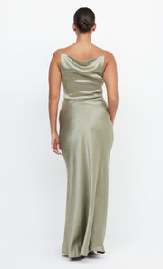 The Dreamer Maxi Boatneck Bridesmaid Dress in Sage by Bec + Bridge