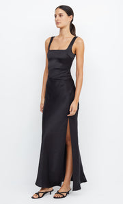 THE DREAMER SQUARE NECK DRESS  - BLACK