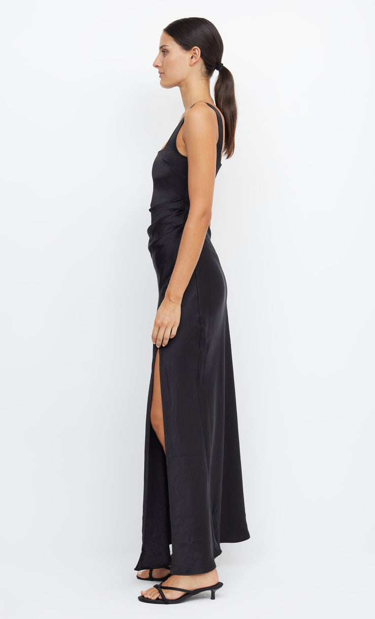 THE DREAMER SQUARE NECK DRESS  - BLACK