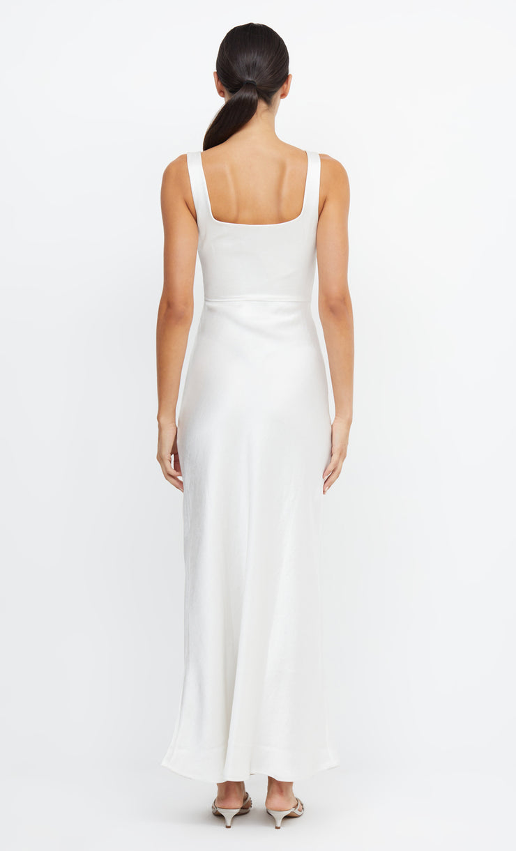 The Dreamer Square Neck Maxi Bridesmaid Bride Formal Dress in Ivory by Bec + Bridge