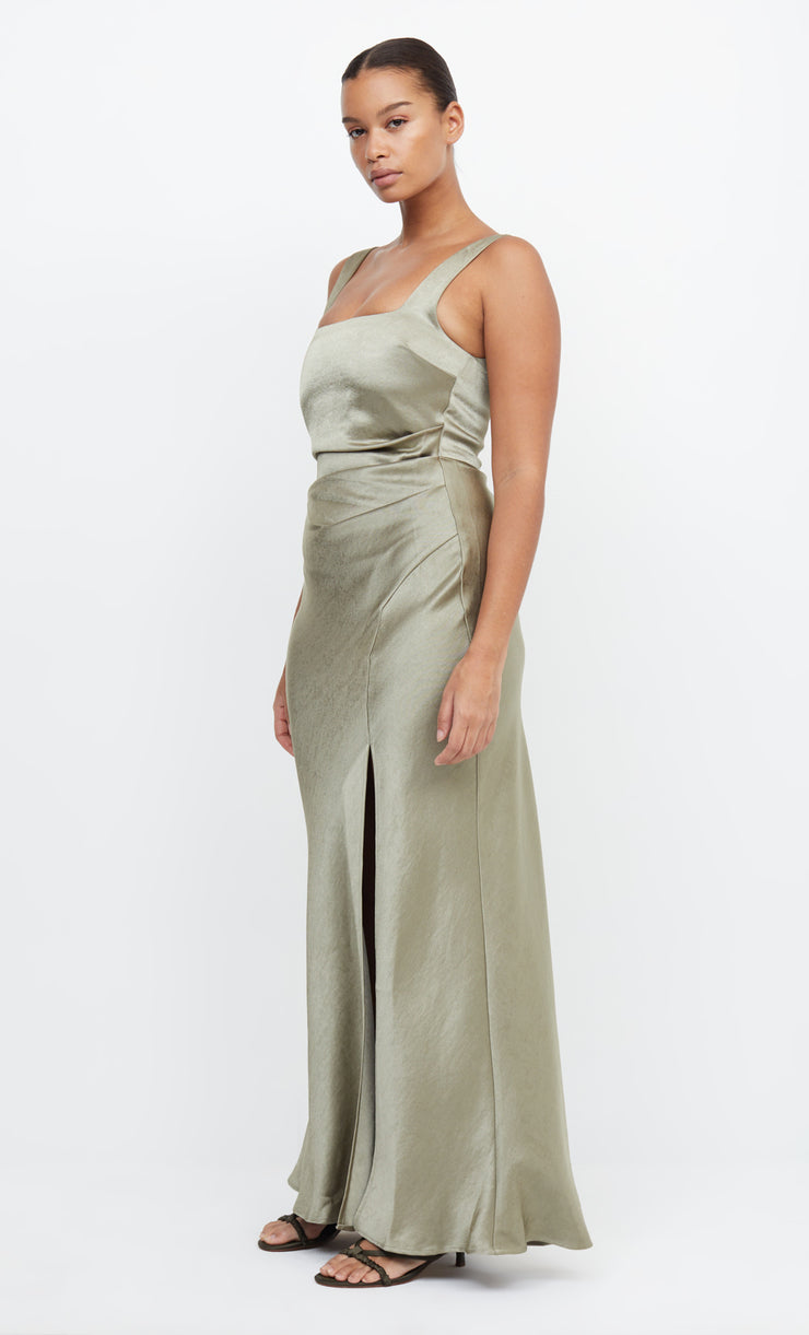 THE DREAMER SQUARE NECK DRESS  - SAGE