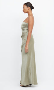 The Dreamer Strapless Bridesmaids Dress in Sage by Bec + Bridge