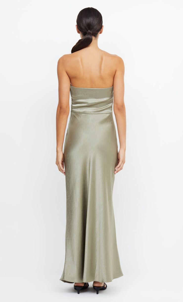 The Dreamer Strapless Bridesmaids Dress in Sage by Bec + Bridge