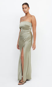 The Dreamer Strapless Bridesmaids Dress in Sage by Bec + Bridge