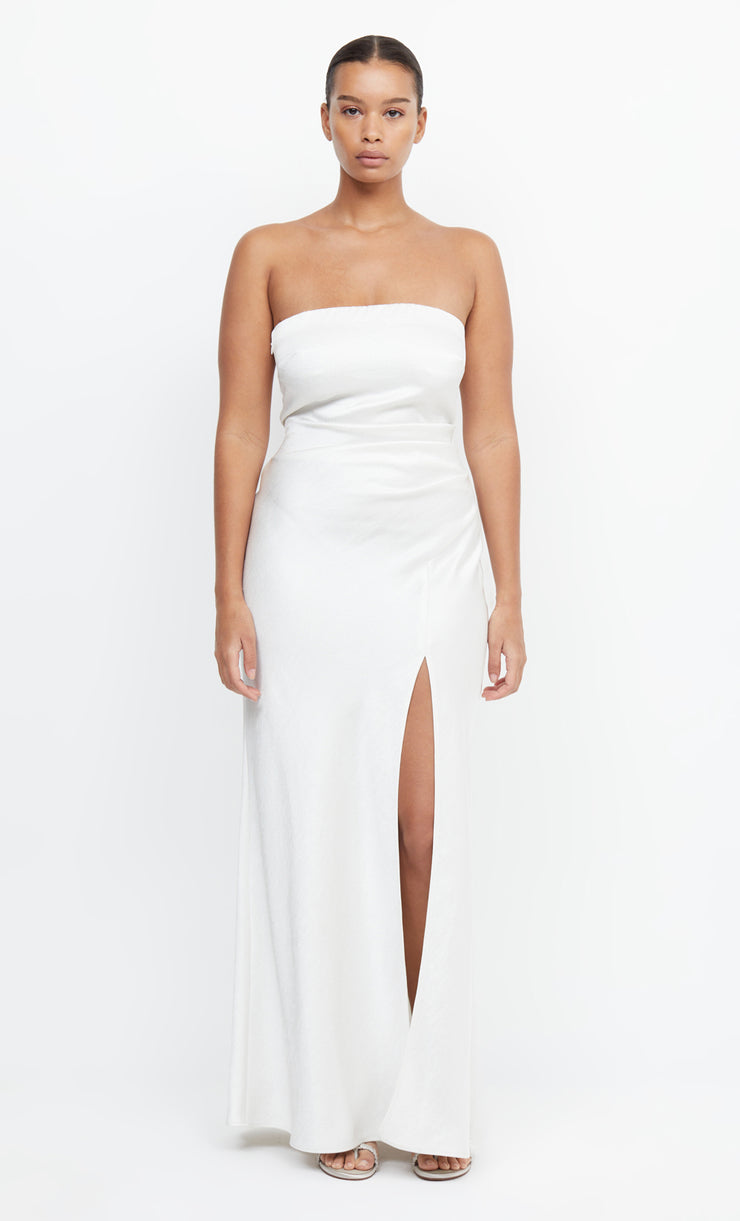 THE DREAMER STRAPLESS DRESS  - IVORY