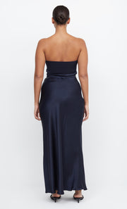 Dreamer Strapless Maxi Bridesmaid Dress in Ink by Bec + Bridge