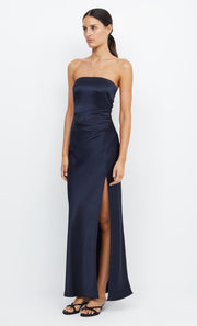 Dreamer Strapless Maxi Bridesmaid Dress in Ink by Bec + Bridge