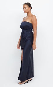Dreamer Strapless Maxi Bridesmaid Dress in Ink by Bec + Bridge