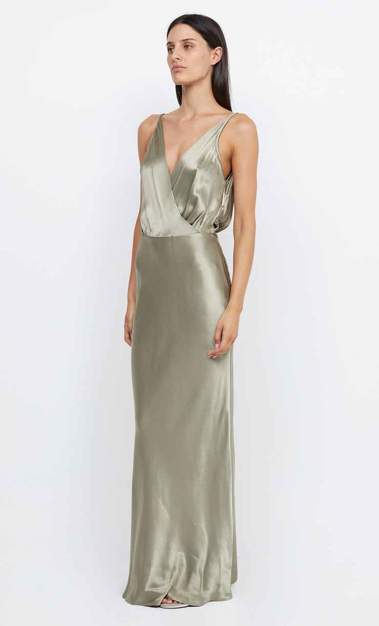 TI AMO V MAXI DRESS - SAGE